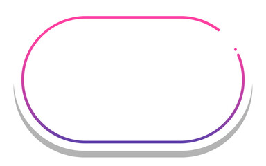 gradient round rectangle frame with white background

