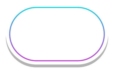 gradient round rectangle frame with white background
