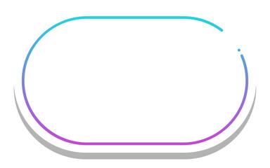 gradient round rectangle frame with white background
