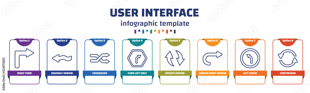 Poster infographic template with icons and 8 options or steps. infographic for user interface concept. incl