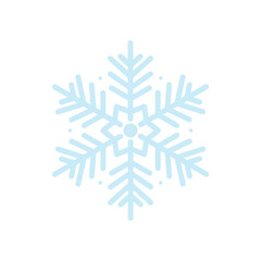 Vector beautiful snowflake design collection For the winter season that comes with Christmas in the New Year.