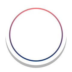 gradient round frame with round white background
