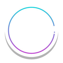 gradient round frame with round white background
