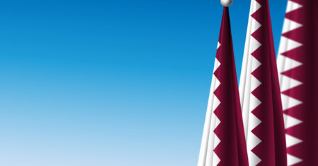 Qatar Flag Background