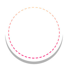 gradient round frame with round white background
