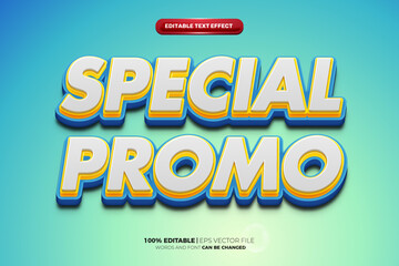 special promo deal 3d Bold 3D Editable text Effect Style