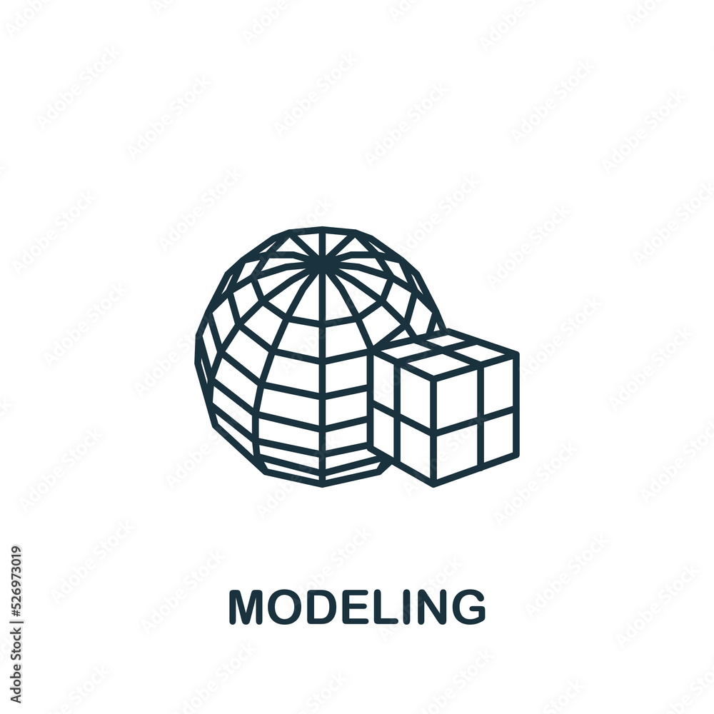 Poster error page icon. line simple web design icon for templates, web design and infographics
