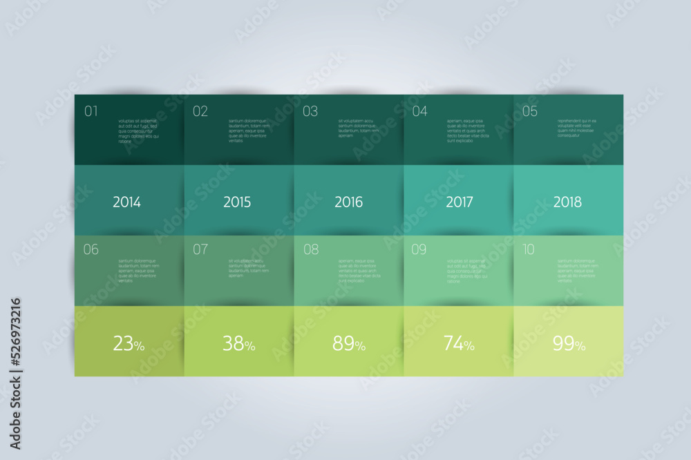 Poster table layout template. schedule, spreadsheet, infographic element. vector.
