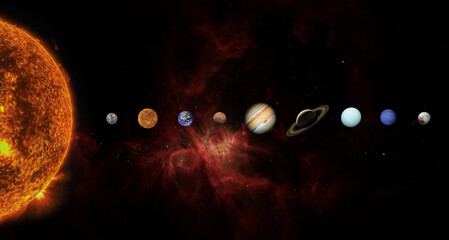 Solar system. Elements of this image furnished by NASA © wasan