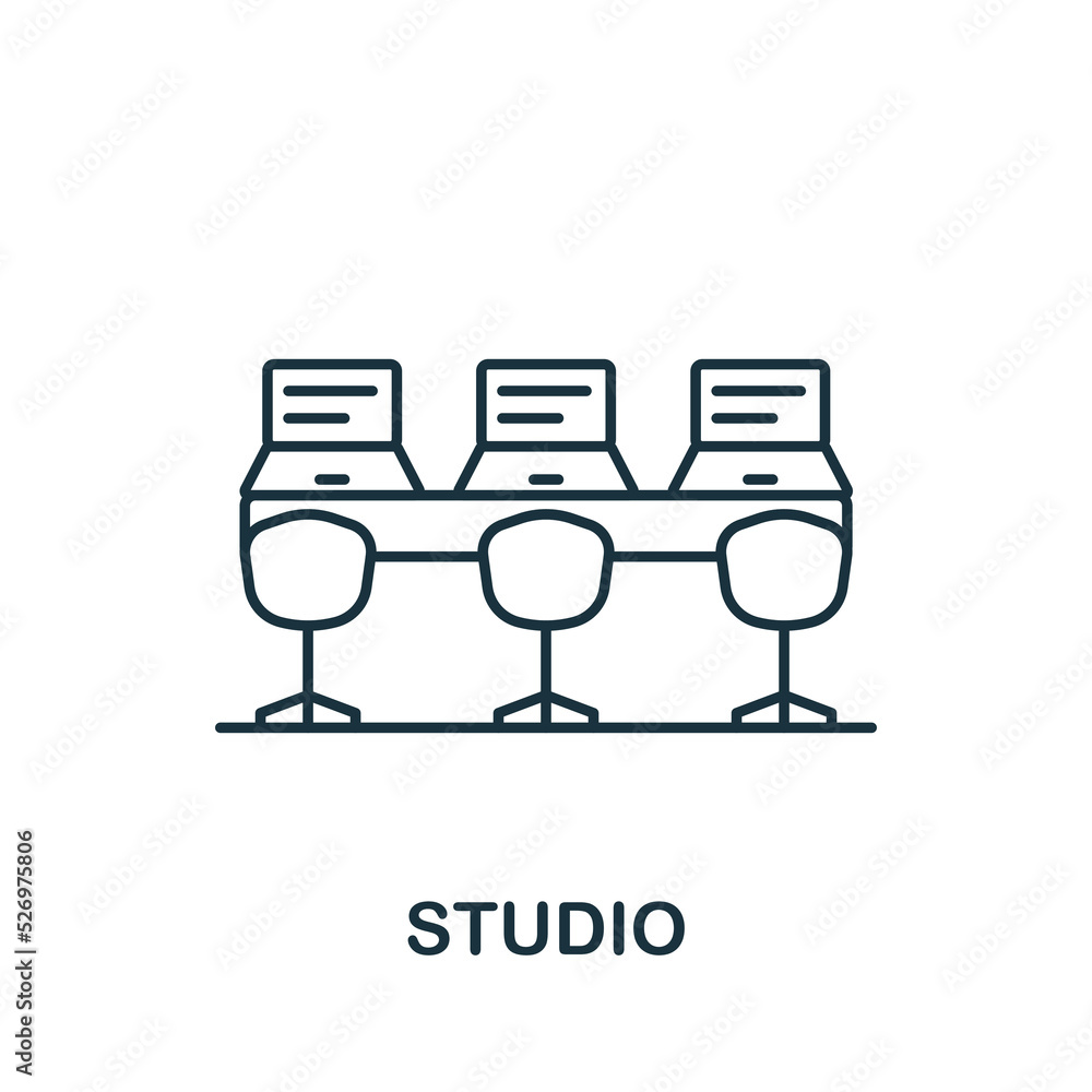 Poster usability icon. line simple web design icon for templates, web design and infographics