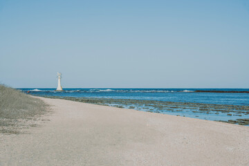 lighthouse at the beach