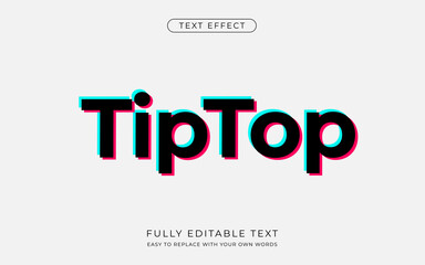 Color Glitch text effect. Editable font style.