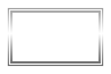 silver rectangle frame
