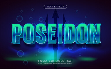 Editable text effect-Shiny bold textured style
