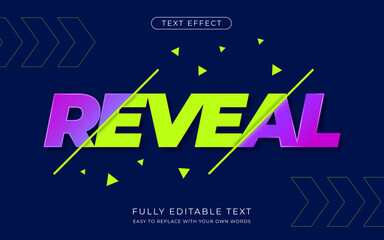Editable text effect-Reveal sports energy style