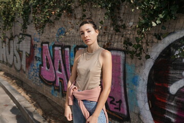 model shooting of a woman in bukarest romania 