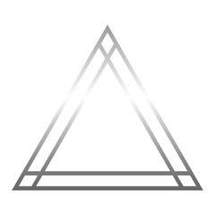 silver triangle frame
