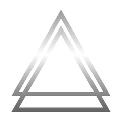 silver triangle frame
