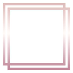 rose gold square frame
