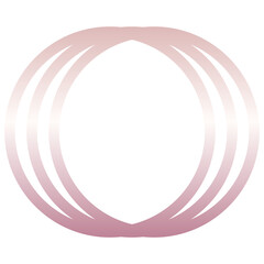 rose gold round frame
