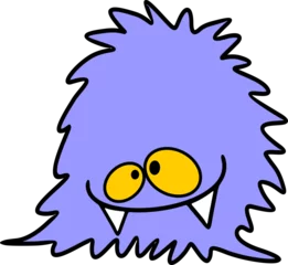 Photo sur Plexiglas Dessiner Monster Creepy Cute Doodle Funny Character - 29 - Collection de dessins animés de monstres d& 39 Halloween