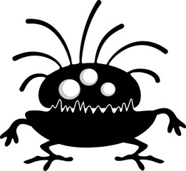 Monster Creepy Cute Doodle Funny Character - 4 - Collection de dessins animés de monstres d& 39 Halloween