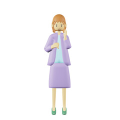 心配する人　3D