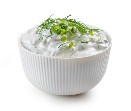 bowl of sour cream or greek yogurt