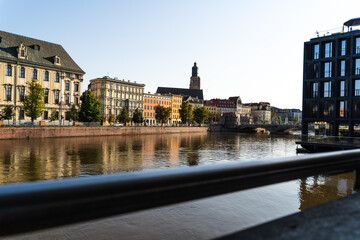 View across the canal in Europe