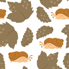 Seamless pattern with cute new year baby illustrations