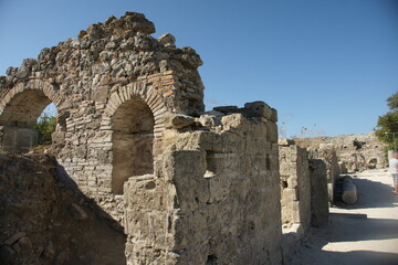 Turkey. Side. Ruins of the old city. Attractions.