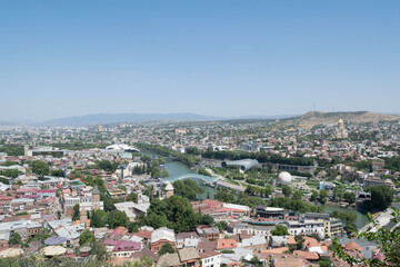 Fototapeta na wymiar view of the city. tbilisi