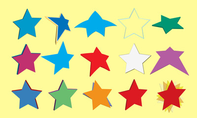 3D ICON STARS ILLUSTRATION