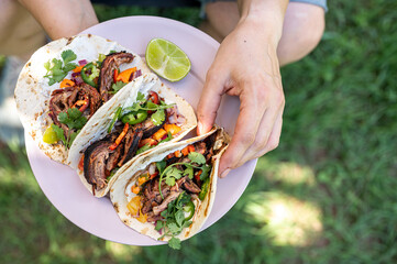 Mexican Tacos Pork Carnitas