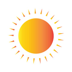 Sun Icon Symbol or Logo illustration