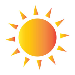 Sun Icon Symbol or Logo illustration