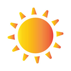 Sun Icon Symbol or Logo illustration