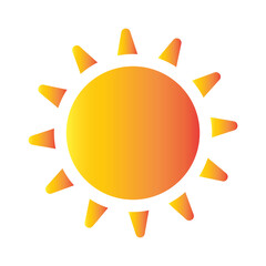 Sun Icon Symbol or Logo illustration