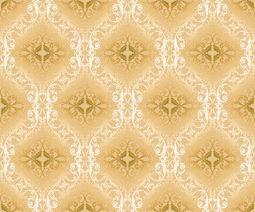 yellow seamless pattern with ornament