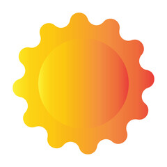 Sun Icon Symbol or Logo illustration