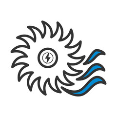 Obraz premium Water Turbine Icon