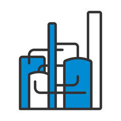 Obraz premium Chemical Plant Icon