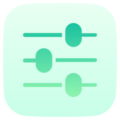 slider flat gradient icon