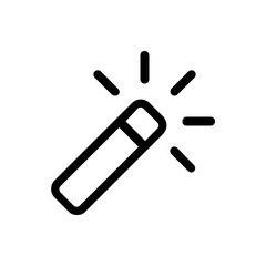 magic wand line icon