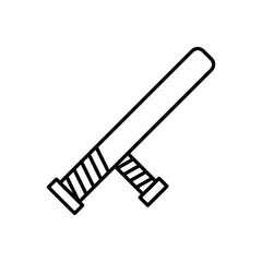 Police Baton icon in vector. Logotype