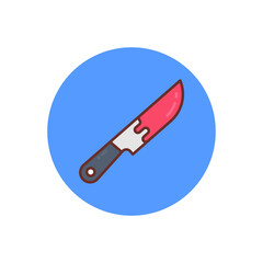 Knife icon in vector. Logotype
