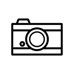 camera icon design. simple illustration of music application and multimedia navigation on smartphone device