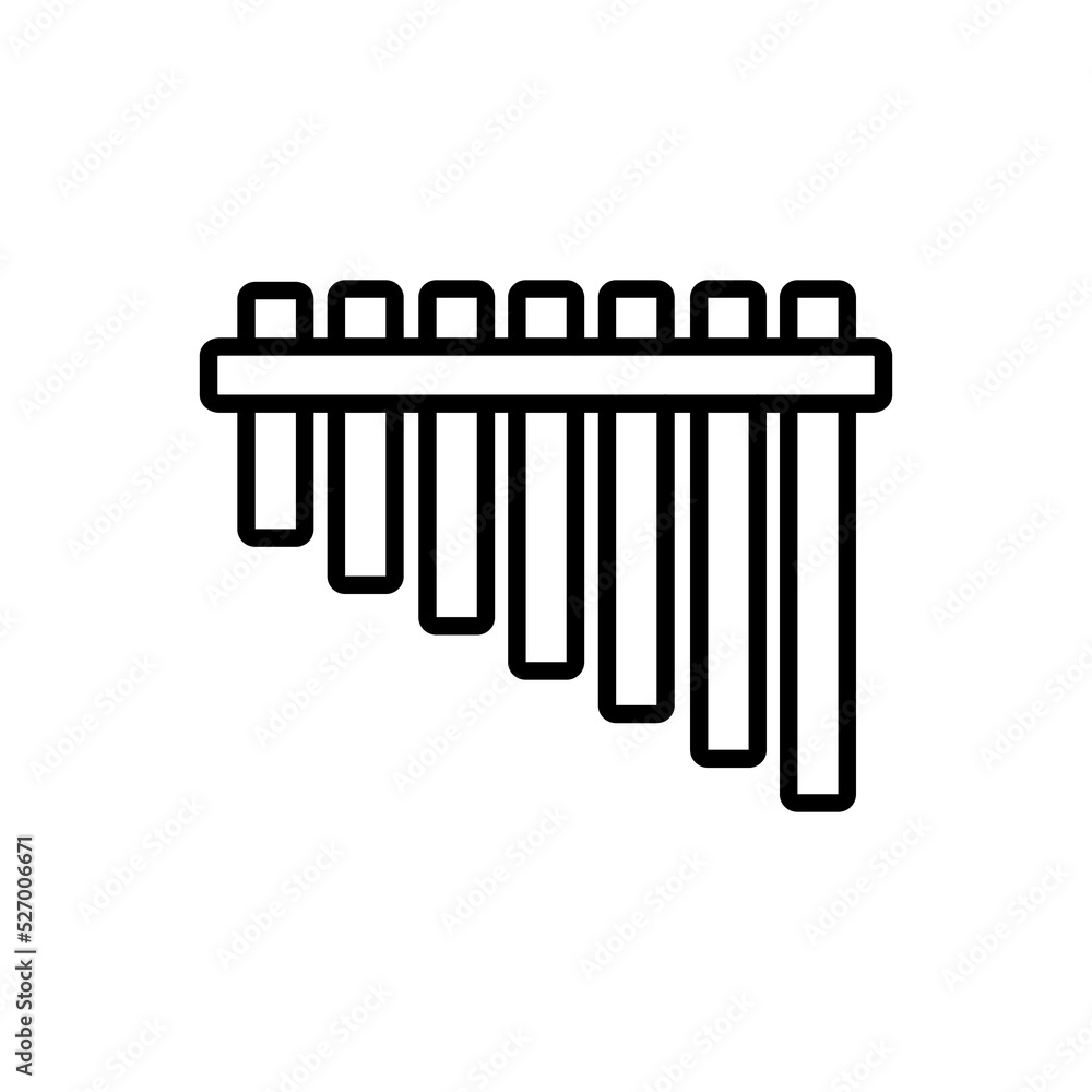 Poster vibrafone icon design. simple illustration of music application and multimedia navigation on smartph