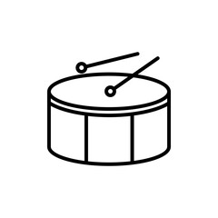 timpani icon design. simple illustration of music application and multimedia navigation on smartphone device