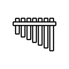 vibrafone icon design. simple illustration of music application and multimedia navigation on smartphone device